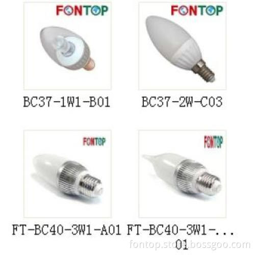 Several Candle and Flame LED Bulbs E27 E14 Base